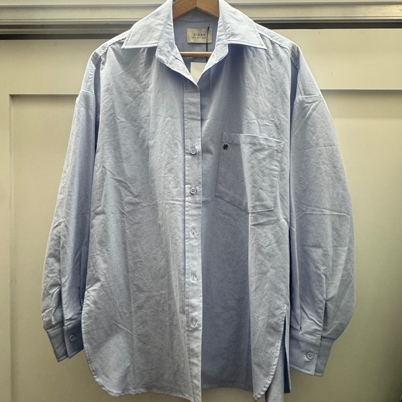 DISSH Tops - DISSH Light Blue Casual Button-Down Shirt